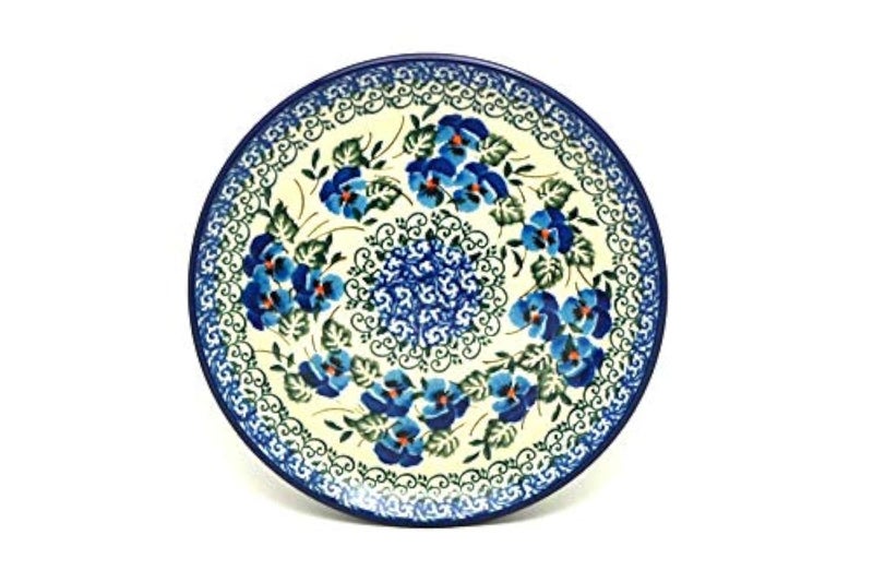Polish Pottery Plate - Bread & Butter (6 1/4") - Winter Viola